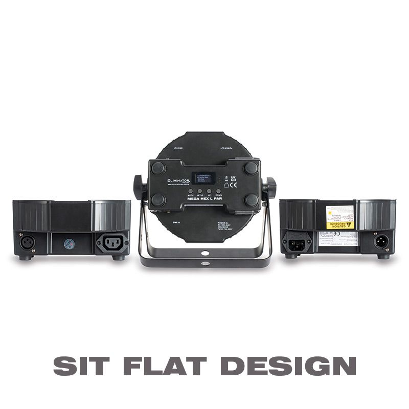 Eliminator Mega Flat Hex L PAK4 RGBLA+UV LED Wash Light Package - Image 8