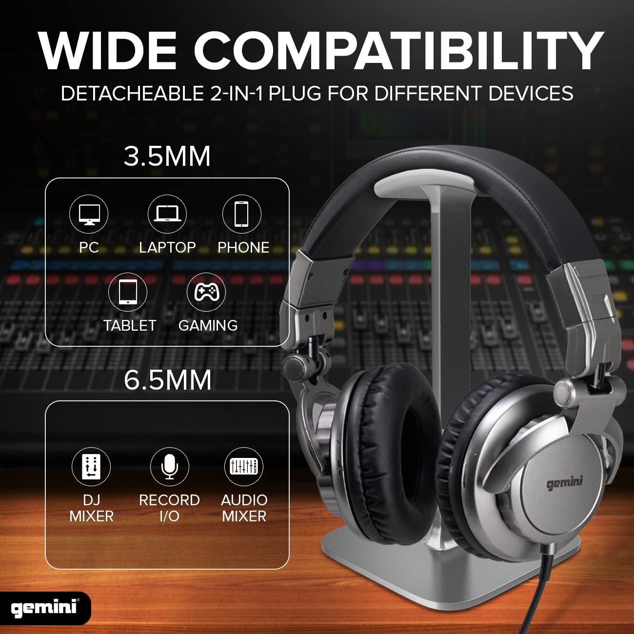 Gemini DJX-500 Professional DJ Headphones - Image 2
