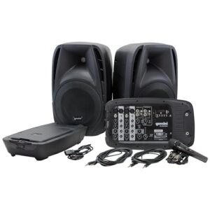 Gemini ES-210MXBLU Portable PA Speaker System