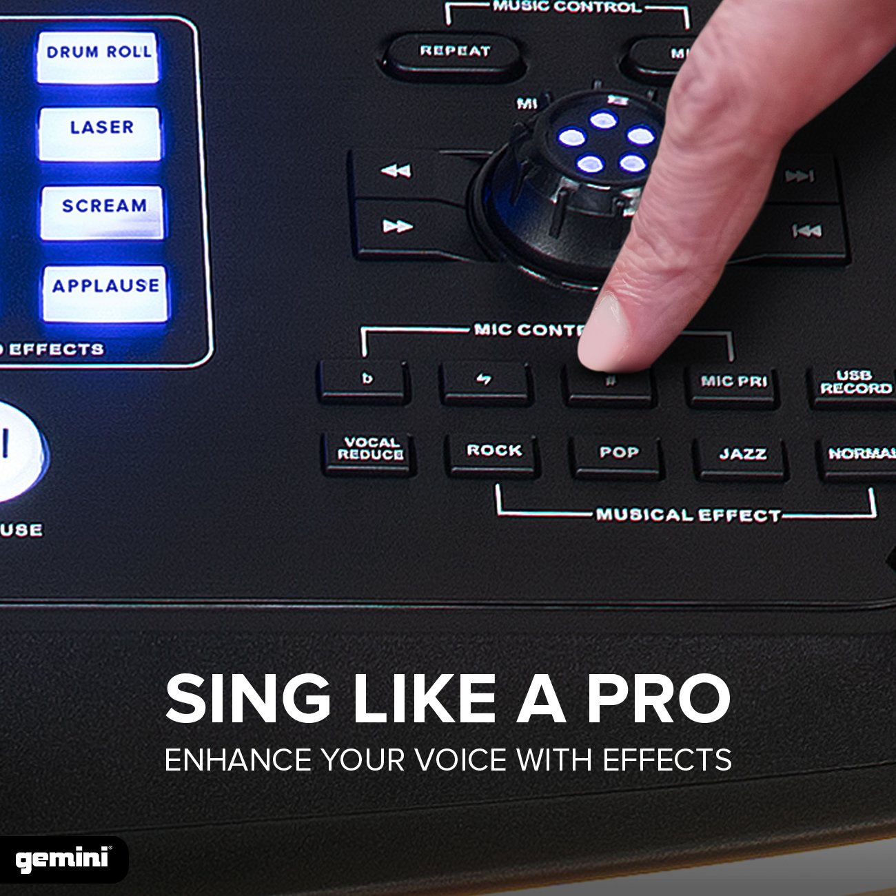 Gemini GPK-1200 Portable Karaoke Party Speaker System - Image 5