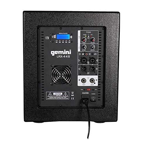 Gemini LRX-448 Portable Line Array Speaker w/ 12″ Subwoofer - Image 7