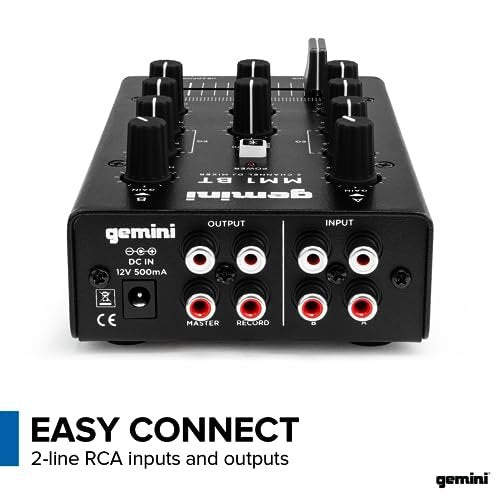 Gemini MM1BT 2-Channel Compact Bluetooth DJ Mixer - Image 4