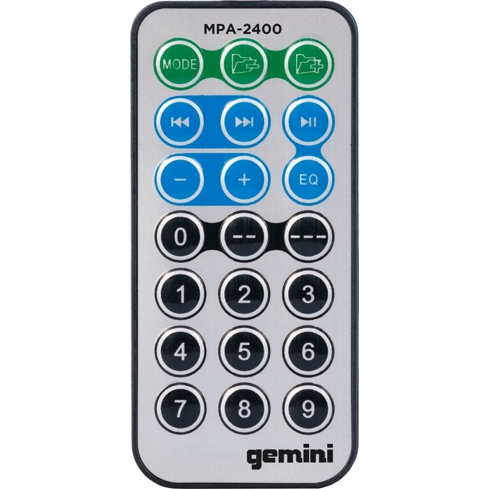 Gemini MPA-2400GRY Portable Waterproof Trolley Speaker w/ LED Lights (Gray) - Image 11