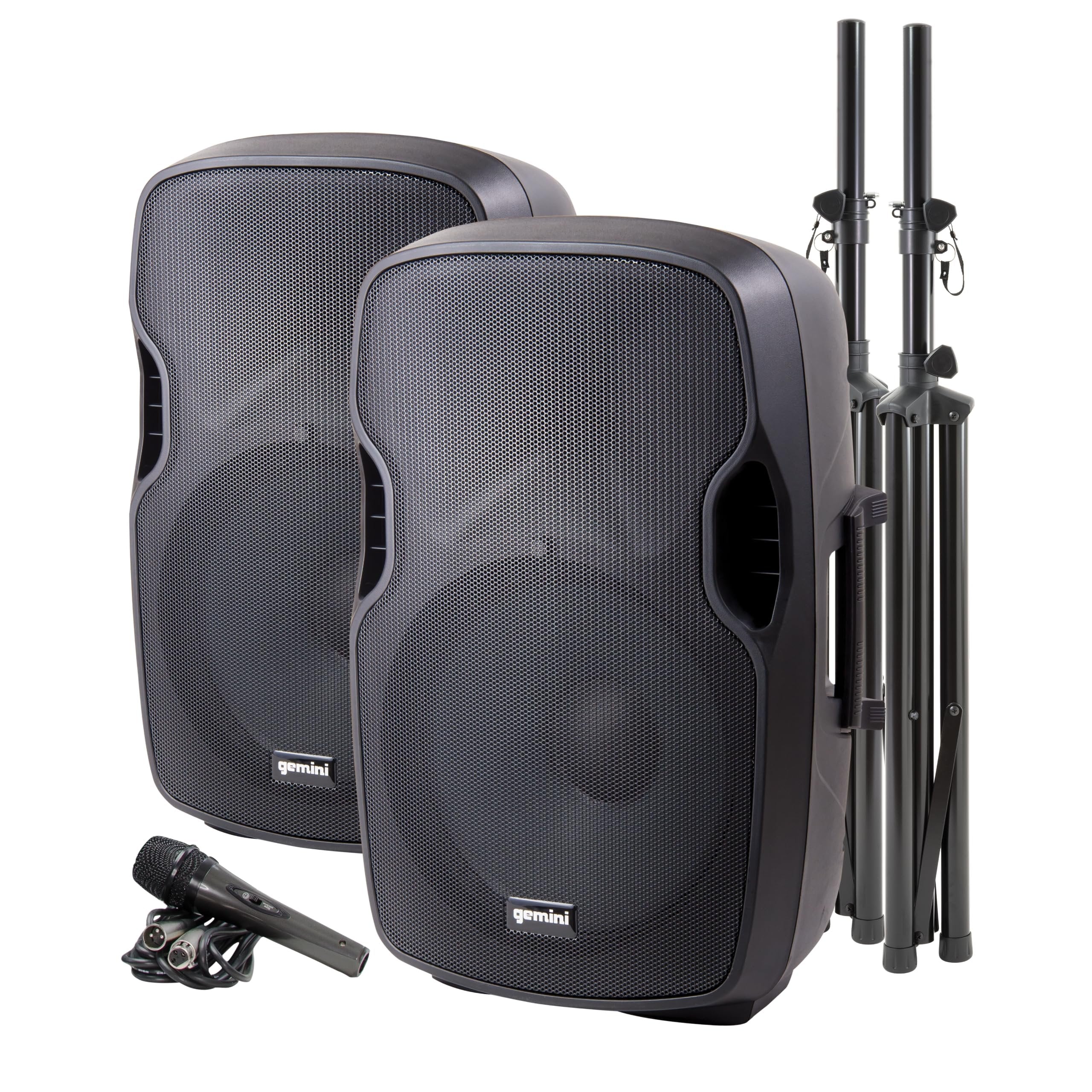 Gemini PA-SYS15 Portable 2000W Bluetooth Dual Speaker PA System