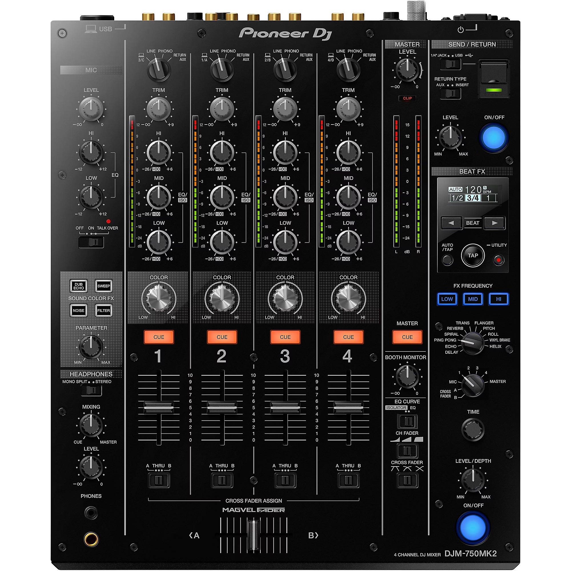 Pioneer DJM-750MK2 DJ 4 Channel Mixer