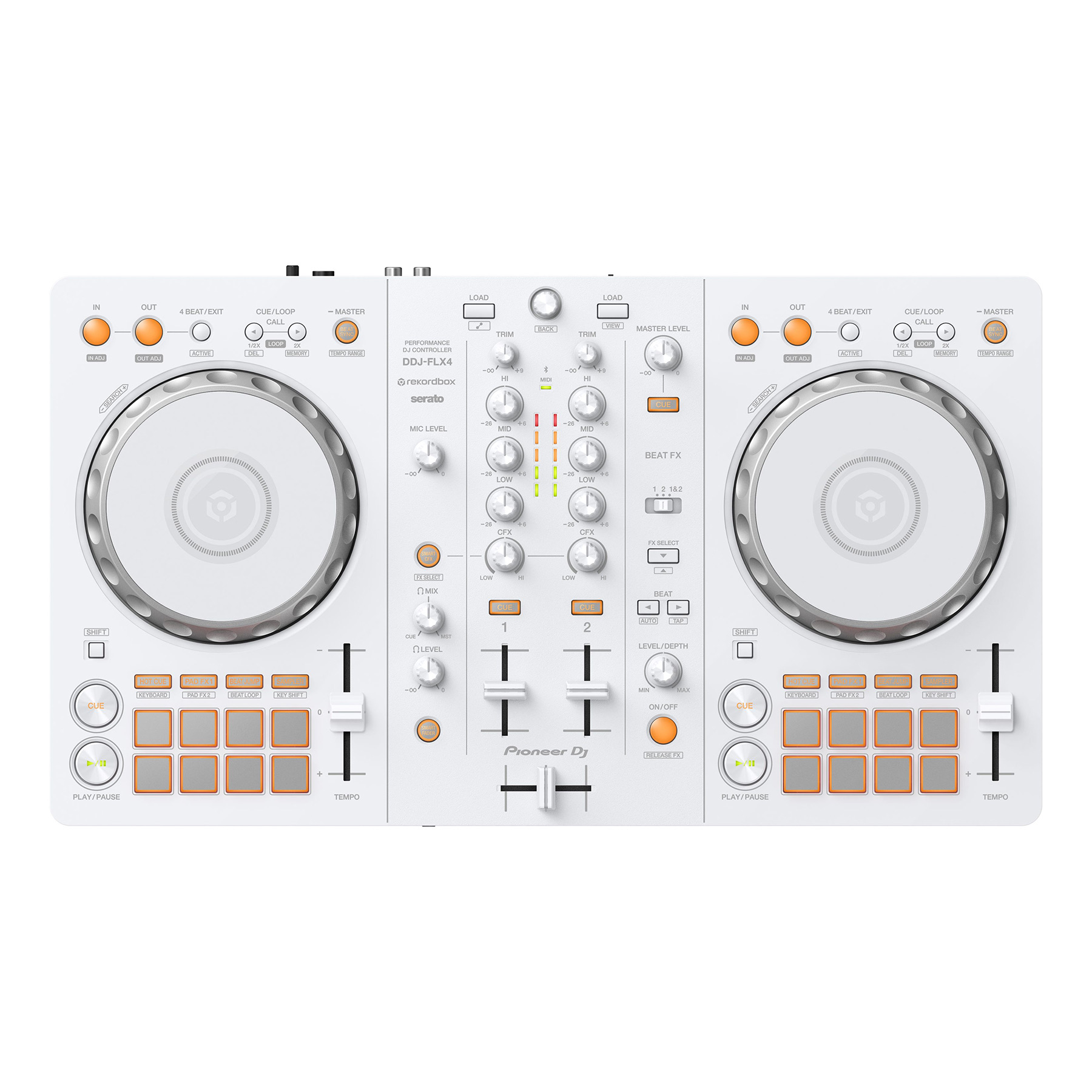 pioneer-dj-ddj-flx4-w-2-deck-dj-controller-1 Pioneer DJ DDJ-FLX4-W 2-Deck DJ Controller (White)