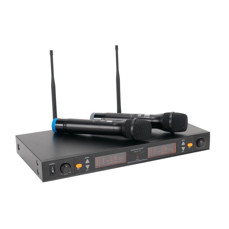 american-audio-wm-219-1 American Audio WM219 2-channel UHF Microphone System