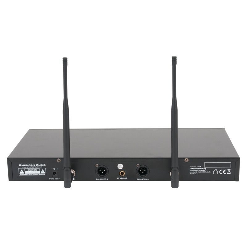 american-audio-wm-219-2 American Audio WM219 2-channel UHF Microphone System