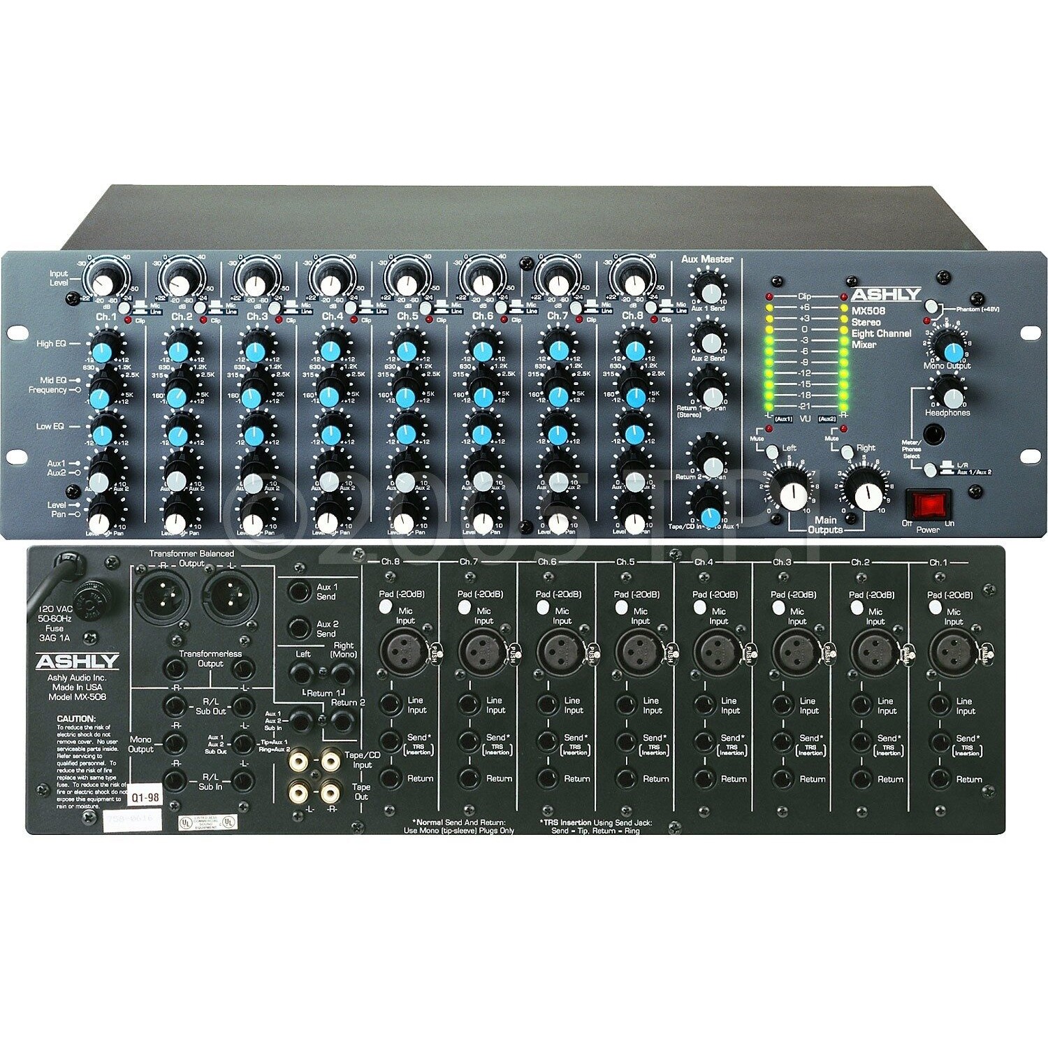 ashly-mx-508-stereo-microphone-mixer-1 Ashly MX-508 Stereo Microphone Mixer