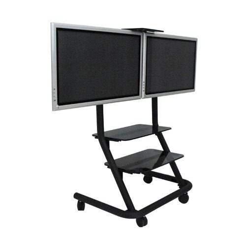 chief-ppd2000-dual-display-video-conferencing-cart-1 Chief PPD2000 Dual Display Video Conferencing Cart
