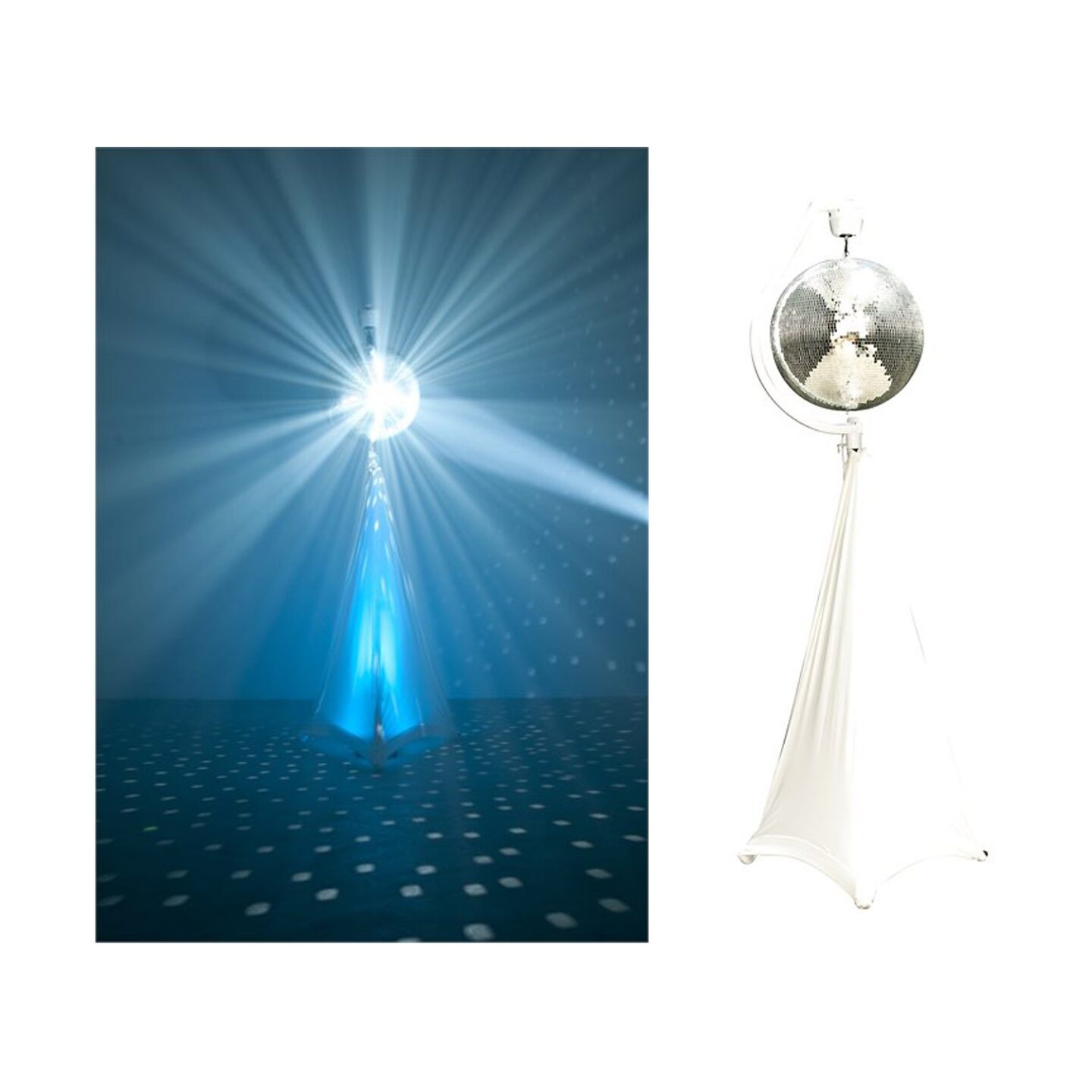 Eliminator Decor MBSK Mirror Ball Stand w/ 20" Mirror Ball
