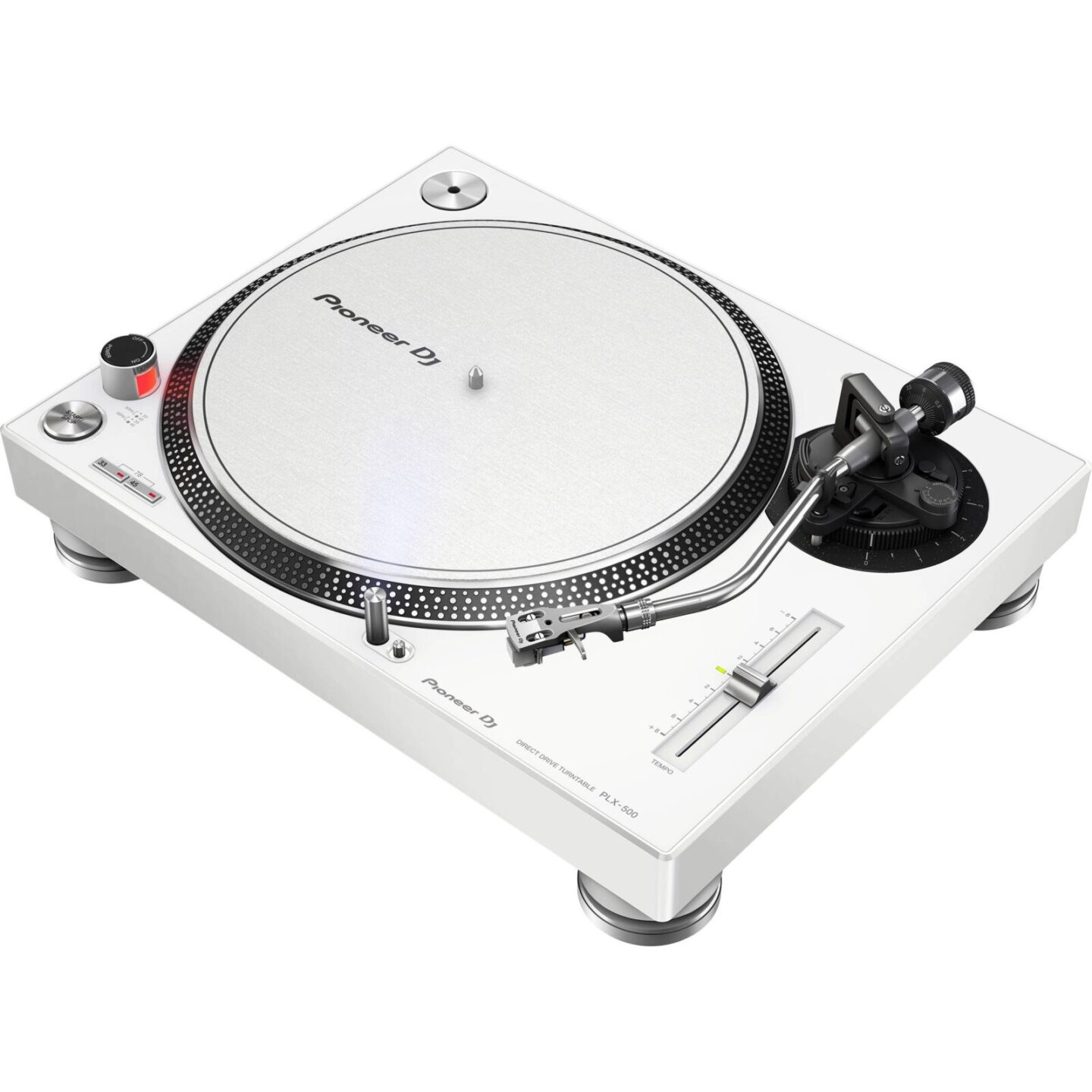 Pioneer DJ PLX-500-W Direct Drive DJ Turntable (White)