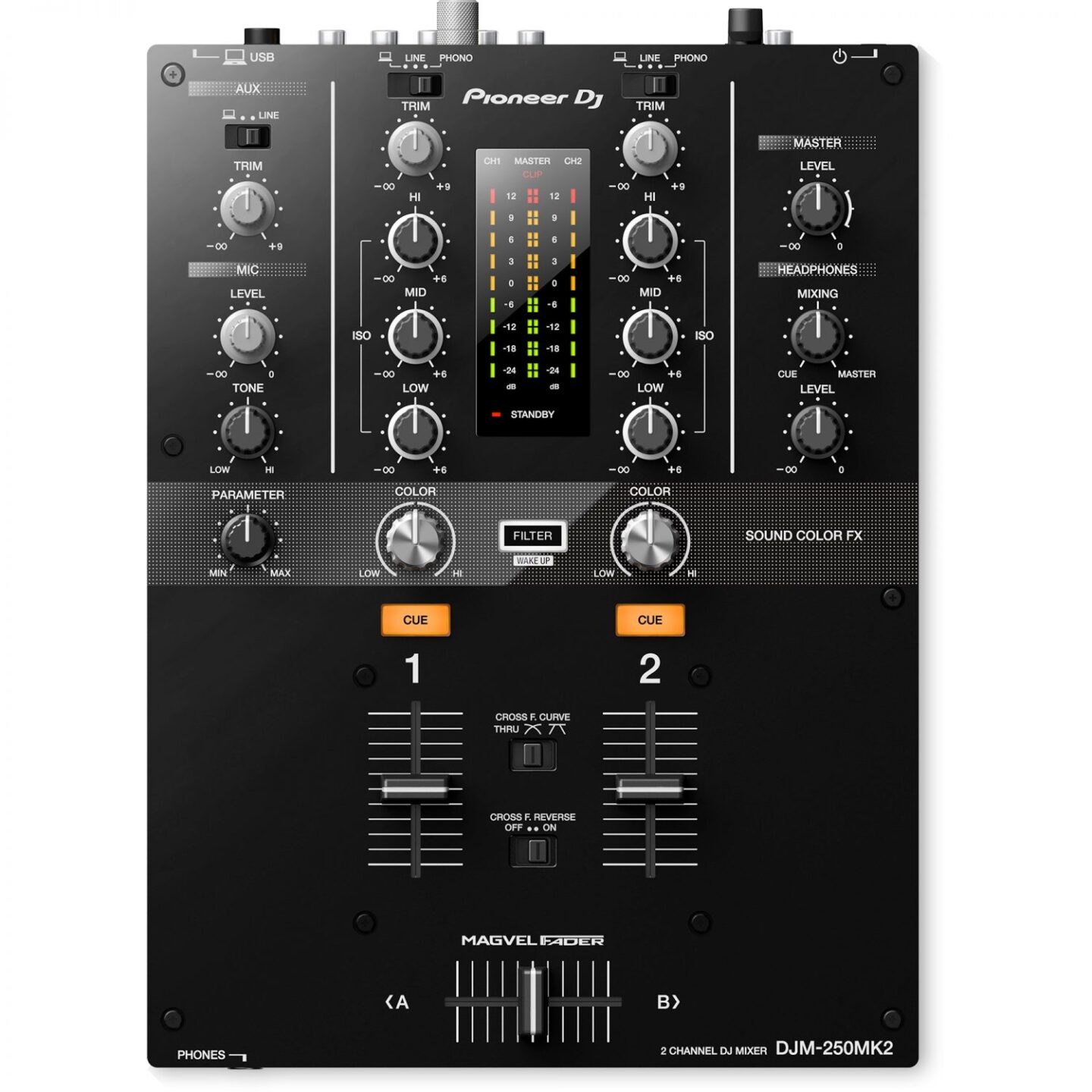 Pioneer DJM-250MK2 2 Channel Rekordbox DJ Mixer