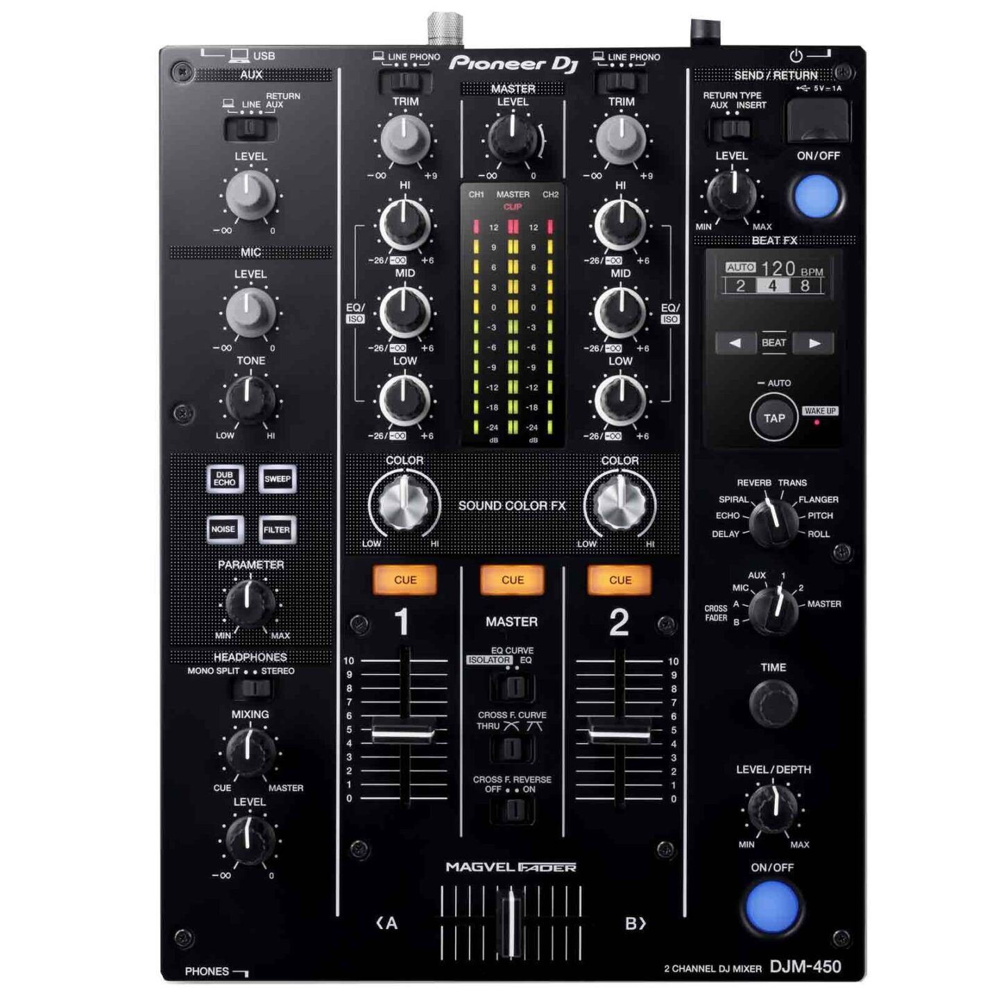 Pioneer DJM-450 2 Channel DJ Mixer with Effects