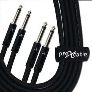 prox-xc-dp05-1 ProX XC-DP05 5 Foot Dual 1/4 to Dual 1/4 Mono Cable