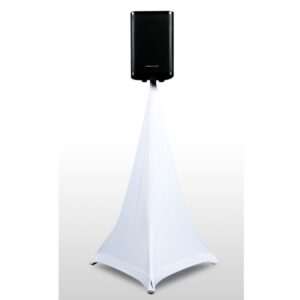 ADJ Event Stand Scrim 3W 3 Sided White Speaker Stand Cover