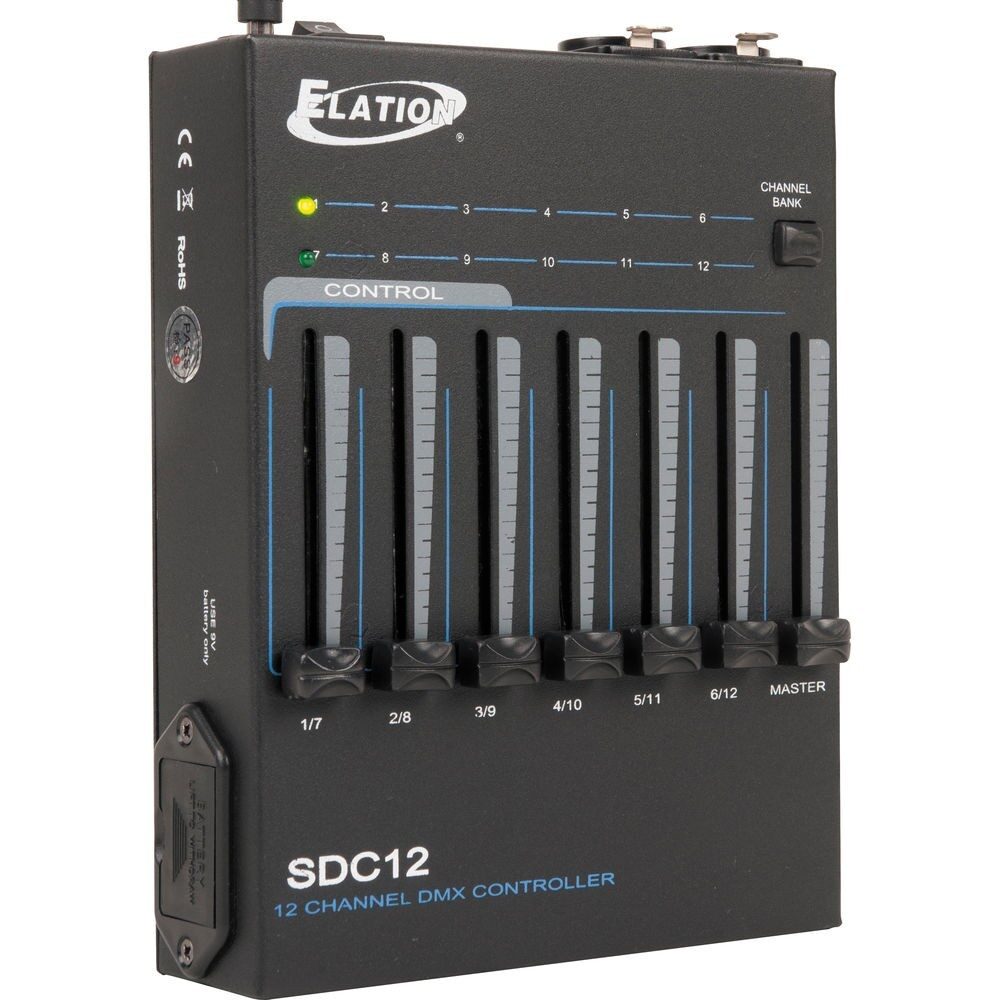 elation-sdc12-1 Elation Professional SDC12 12-Channel DMX Lighting Controller