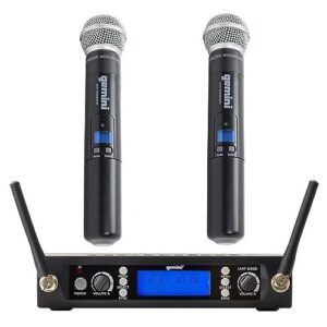 Gemini UHF-6200M-R2 Dual Channel UHF Wireless Handheld Microphone System