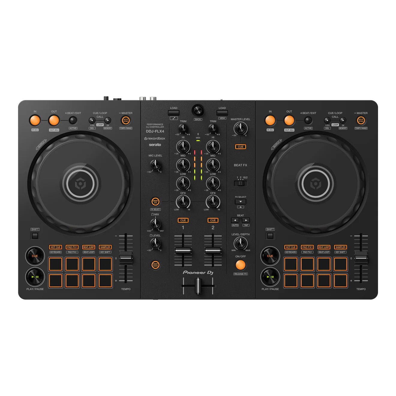 pioneer-dj-ddj-flx4-ddj-flx4-2-deck-rekordbox-serato-dj-controller-2 Pioneer DJ DDJ-FLX4 2-Deck Rekordbox & Serato DJ Controller - Image 2