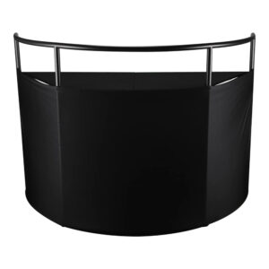 JMAZ Lighting Command Booth Event Facade with Black and White Scrims