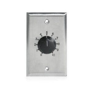AtlasIED Attenuator 35W Single Gang Stainless Steel 70.7v Commercial (AT35)