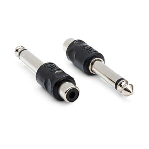 Hosa Adaptors RCA To 1/4" TS 2 Pc (GPR-101)