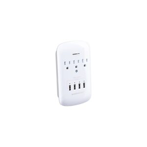 Monster Power Wall Tap Surge 6 AC 1 USB-C 1 USB A White (ME-5003W)