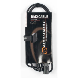 Accu-Cable AC3PDMX3 3-Pin 3 ft DMX Cable (AC3PDMX3)