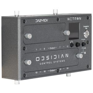Obsidian Control Systems Netron DA2410V DIN Rail DMX to 0-10V Analog Converter (NDR241)