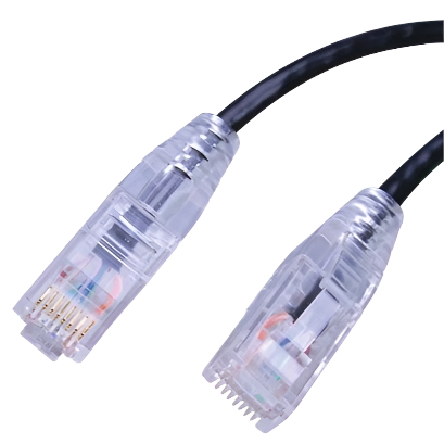 scat6_blacl-147855 Vanco Super Slim Cat6 1' Black (SCAT6-1BK)