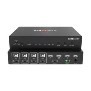 BZBGear BG-UHD-VW2X2 2x2 4K 60Hz HDMI Video Wall controller with Audio