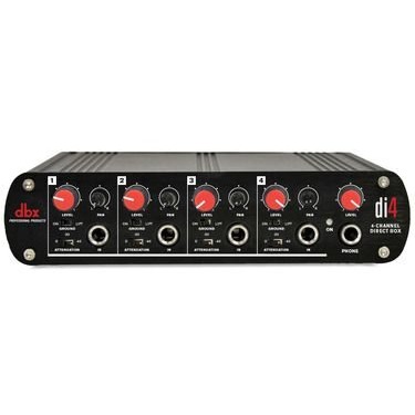 dbx-di4-active-4-channel-direct-box-with-line-mixer-1 dbx DI4 Active 4 Channel Direct Box with Line Mixer