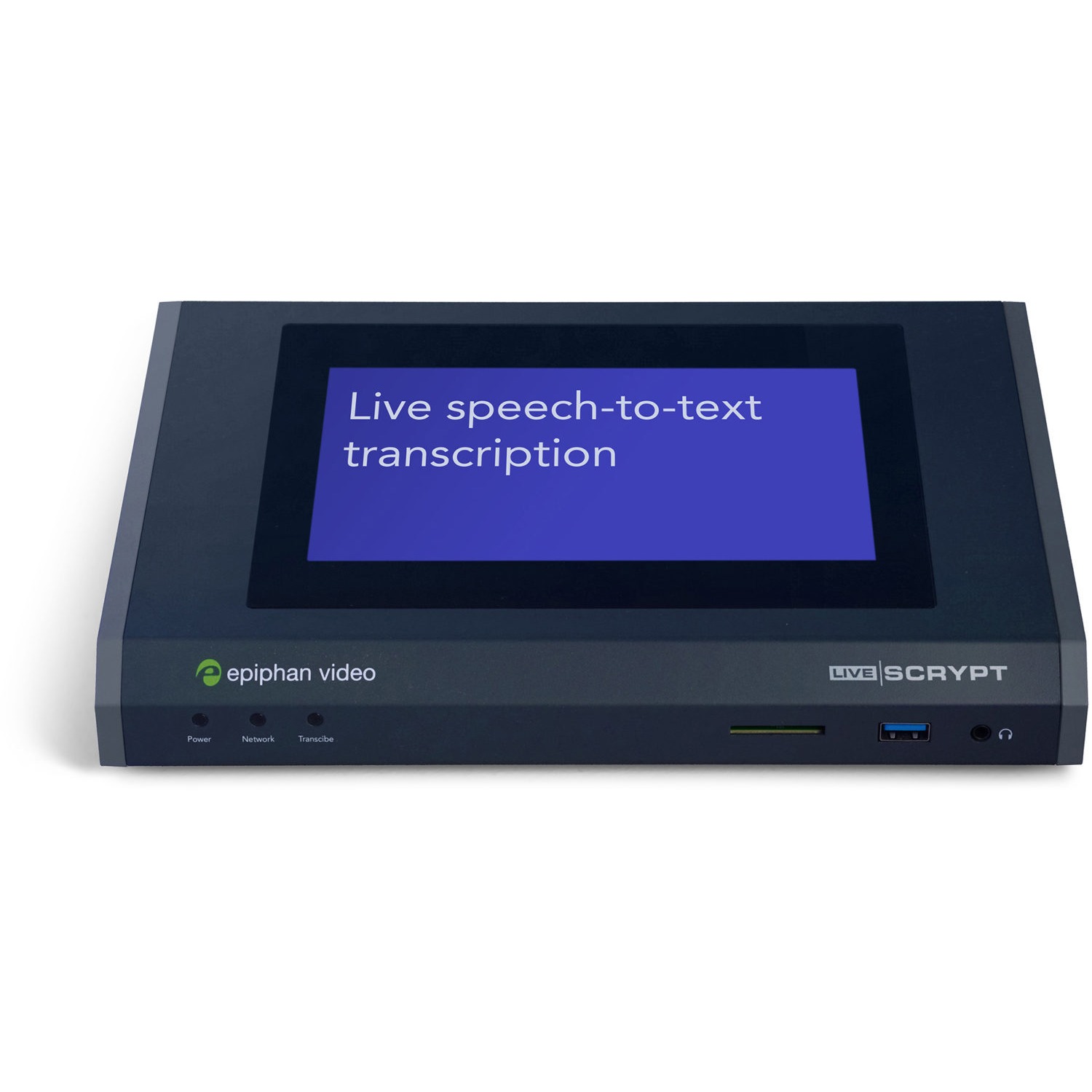 epiphan-livescrypt-realtime-automatic-transcriber-ai-based-speech-to-text-solution-1 Epiphan LiveScrypt Realtime Automatic Transcriber AI-Based Speech-to-Text Solution