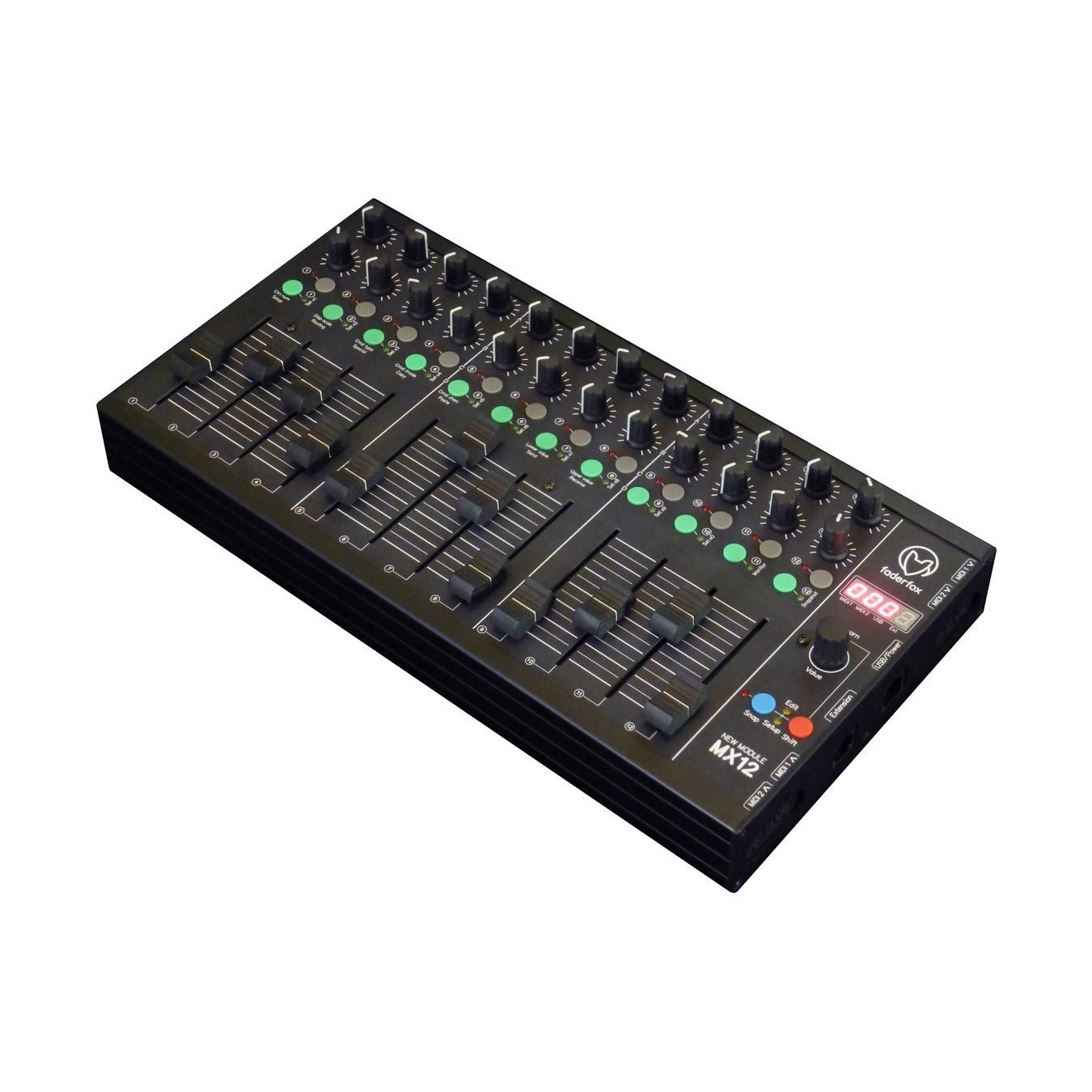 Faderfox MX12 12-Track/24 Pot/12 Fader/24 Button MIDI Controller