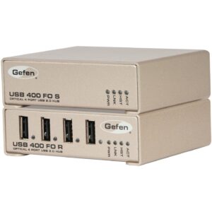 Gefen EXT-USB-400FON USB 400 FO Optical 4 Port USB 2.0 Hub