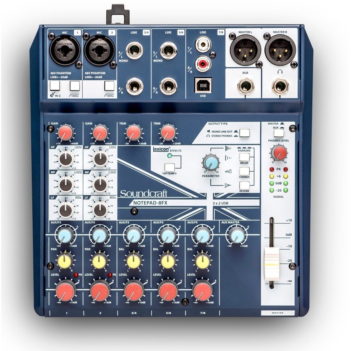 Soundcraft NOTEPAD-8FX Small-Format Analog Mixing Console Soundcraft NOTEPAD-8FX Small-Format Analog Mixing Console